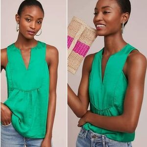 Anthropologie Maeve Flowy Sleeveless Blouse